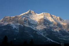 23A The Ridge From Mount Rundle 1 Descends To Banff From Trans Canada Highway Between Canmore and Banff In Winter Early Morning.jpg
